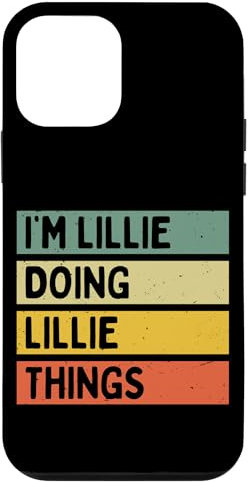 Custodia per iPhone 12 mini Io sono Lillie Doing Lillie Things Divertente Citazione Personalizzata