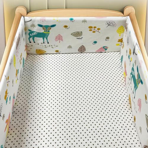 PTKG Breathable Crib Bumper Airwrap Cot Bumper Baby Cot Bumpers Safer Cot Liner Breathable Mesh Cot Liner Cot Bumpers for Cot Bed Cot Mesh Bumpers,A13,300cm×30cm