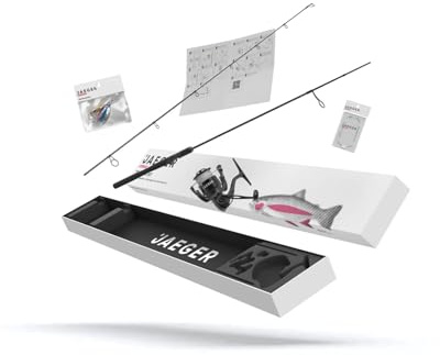 Forellen Angelset Trout GO KIT 2 – Komplettes Angelset mit Rute, Rolle, Köder & Schnur – Ready-to-Go Komplettset für Anfänger & Profis