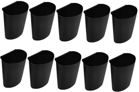 VILLFUL 10piezas Cubo De Almacenamiento Colgante Ruedas Portavasos Para Carrito Cesta De Basura Colgante Bote De Basura Pequeño