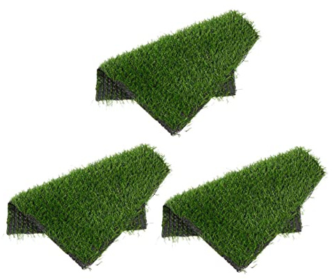 ibasenice 3 Piezas Cama para Nido De Gallinas Tapetes De Césped Artificial para Jaulas De Gallinas De Cojines para Nidos De Pollos Alfombras De Hierba para Uso De
