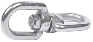 YShiuoL Giratorio de Doble Extremo 5 Conectores De Anillo Gancho Giratorio Doble Extremo M5-M12 For Silla Colgante, Columpio, Bolsa Arena, Hamaca(M10)