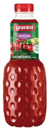 Succo di mirtillo rosso antiossidante, bevanda al mirtillo rosso, 1L x 6 bottiglie
