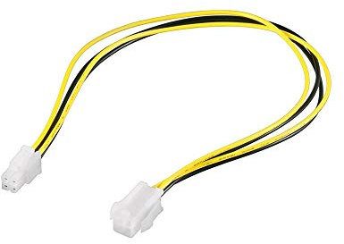 Goobay 51359 ATX12 P4 PC förlängningssladd, 0,2 m längd