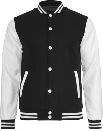 Urban Classics Tb201-00050, Veste Homme, Negro/Blanco, XXL