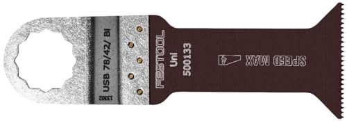Festool Universal-Sägeblatt USB 78/42/Bi – 5x Bi-Metall | Länge 78 mm, Breite 42 mm – universell für Holz, Metall, Kunststoff, GFK & Gipskarton