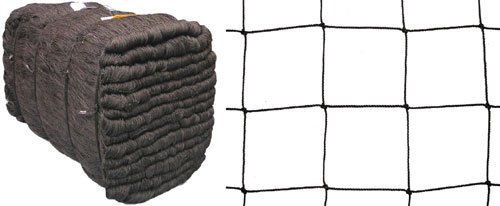 Pieloba Volierennetz Freilauf Hühnerauslauf schwarz Masche 10 cm 5 m x 40 m Stärke: 1,2 mm