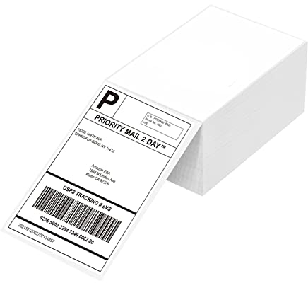 FungLam Thermopapier Versandetiketten, 4x6 DHL Etiketten, (102 x 152 mm 500 Stück) Wasserfester Versandaufkleber, BPA/BPS-frei