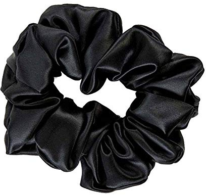 THXSILK Haar Seiden Haargummis Elastische Haarbänder Haargummis Pferdeschwanz Seile für Frauen Haarschmuck (Schwarz)