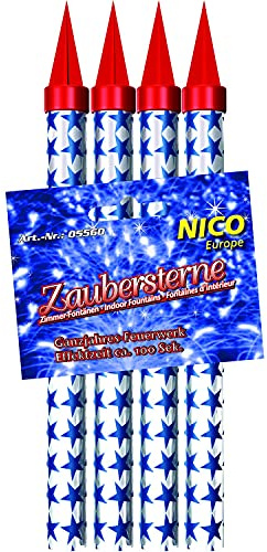 Eisfontäne Kerze Brenndauer 50 Sekunden (12 Stück), Silber, Blau, Unparfümiert, Outdoor, Fantasy, Sprühfunktion, Acrylbecher, dekorativ, Ganzjährig, Feier, Allgemeine Wohnraumdekoration