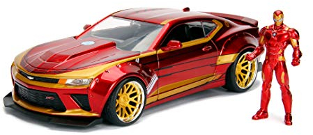 MARVEL IRONMAN 2016 CHEVY CAMARO SS 1:24 SCALE DIE-CAST CAR