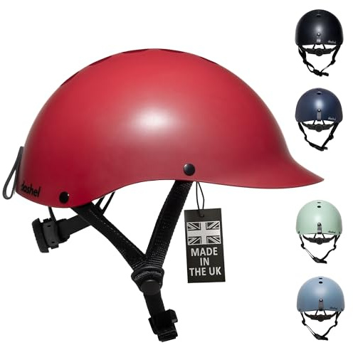 Dashel ReCycle Casco per adulti, prodotto nel Regno Unito, casco da bici urbano leggero per uomini e donne, certificato CE EN1078, casco da ciclismo sottile, per pendolari e equitazione in città