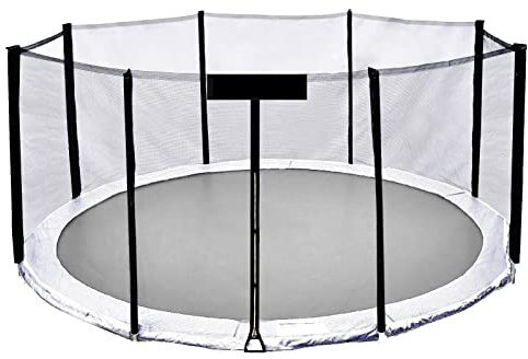 yelloo Skyddsnät Ersättningsskydd Elastisk Trampolin 185 245 305 366 427 cm Hoppa Hoppa över Hoppa (14 fot nät för, Ø 427 cm (8 stolpar))