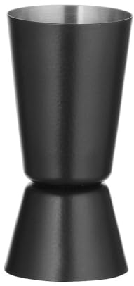 HENDI Jigger double 25/35ml, BarUp, mesure de bar, doseur à cocktail, barman, bar, boissons, cocktails, ø40x(H)75mm, acier inoxydable avec revêtement en poudre noir