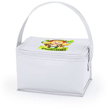 Borsa Termica in Pvc Capienza 6 Litri Personalizzata col Tuo Nome Portapranzo Idea Regalo Compleanno Natale contenitore porta pranzo bambini ragazzi Scuola Asilo Elementari Medie Ufficio portamerenda