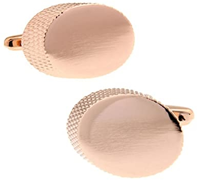 Homxi Personalisierte Manschettenknöpfe Herren,Manschettenknöpfe Oval Hemd für Manschettenknöpfe Rosegold Manschettenknöpfe Kupfer Herren