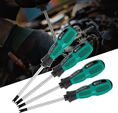 4 Stücke Magnetischer U Form Schraubendreher Sets Gabel Schraubendreher, U Gabel Schraubendreher M1.7 / M2.0 / M2.3 / M2.6 Mit Spitze Spanner Schraubendreher Set Crv Aus Chrom Vanadium Stahl + PP