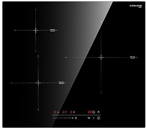 GASLAND IH603BF-DE Einbau Induktionskochfeld 60 cm 3 Kochzonen, Autark Elektrokochfeld 3 Platten mit Slider Touch, PowerBoost, Warmhaltefunktionen, Pause-Funktion, 6600W