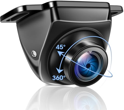 AHD 1080P Reversing Camera 360° Rotatable Car Reverse/Rear/Front View Cameras Metal Housing Parking Camera Super Night Vision 170° Wide Angle IP69K Waterproof Universal 12V-24V for Car/Truck/SUV/Van