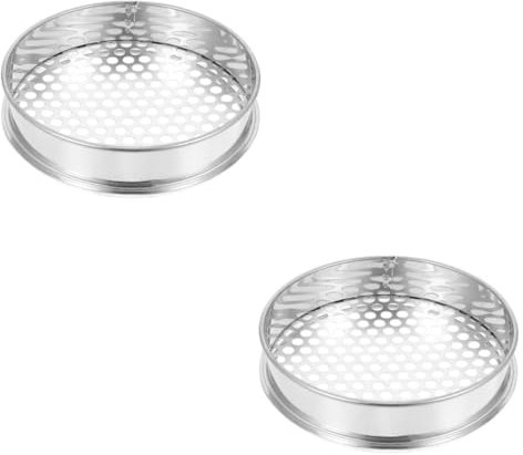 INOOMP 2pièces Tamis De Jardin Inoxydable Outil Multifonction pour Jardinage Et Filtration De Terre Accessoire Pratique Et pour Jardinage