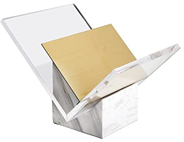 CALQYSH Buchstützen Klarer Acryl-Buchhalter, transparenter Acryl-Buchständer, tragbarer Acryl-Buchständer, Acryl-Leseständer for den Schreibtisch Startseite Dekorative Buchstützen (Color : 1)