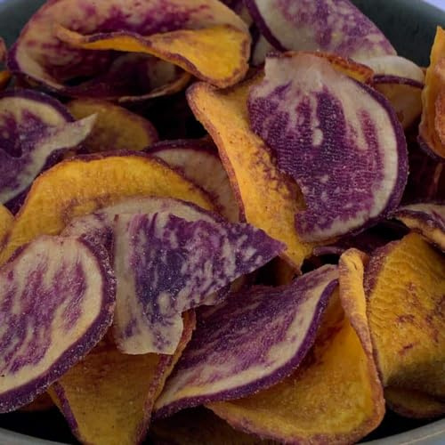 NULTHY Chips de Batata Mix, Naranja y Morada, 450g | Sin Aditivos, Bajo en Sal