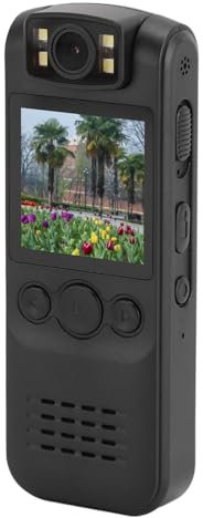Depisuta M ini-Körperkamera-Videorecorder, WiFi 1080P HD-Kamera, Magnetischer Clip, Tragbare Versteckte Kameras mit 180° Drehbarem Objektiv, 1300 MAh, 5 Stunden Akkulaufzeit