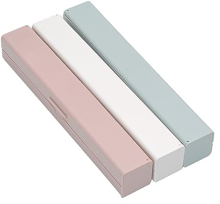 Film cling Dispensateur enveloppe en plastique Dispeller Enveloppe alimentaire Organisateur de rangement de films d'amorçage pour cuisine en aluminium papier cire Film de film Boîte à découper
