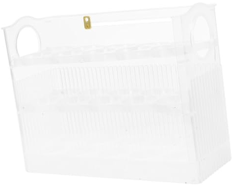 HOMSFOU Plastic Egg Storage Stand for Fridge Chicken Egg Holder Organizer Rack Refrigerator Door Box