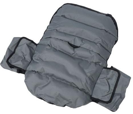 Luocute Cubiertas de Cortacésped, 600d Oxford Tela Lluvia Impermeabilizando el Protector de Cubierta del Asiento del Tractor Ajustable para Al Aire Libre y Universal Pesado (GREY)