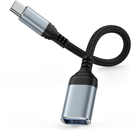 Adapter USB C auf USB, OTG Typ C auf USB 3.0 USB C Adapter OTG Kabel | Typ-C-Stecker auf USB-Buchse für iPhone 17 Pro/Max/16/15, iPad Pro, Samsung Galaxy S26 S25 S24 S23 A55 A54, MacBook Pro/Air