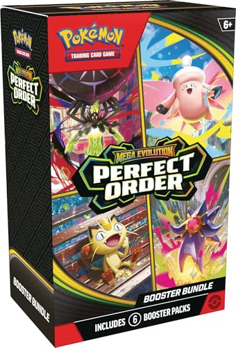 Pokémon TCG: Mega Evolution—Pacchetto Booster Ordine Perfetto (6 Booster Pack)