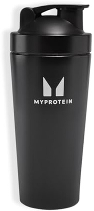 Myprotein Shaker de metal negro – 750 ml, agitador ergonómico y sostenible, batidos sin grumos, ligero y resistente, ideal para proteínas en polvo y bebidas deportivas