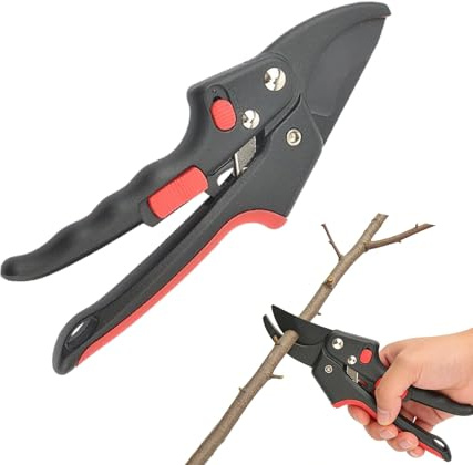 Tijeras de podar - Tijeras de mano ergonómicas para el jardín, tijeras de podar para plantas, para jardín, césped, interior, árboles, arbustos, rosas, bonsái y floristería