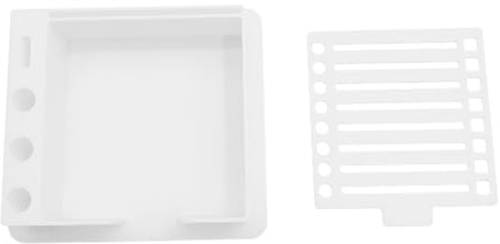 Stiftbecher und Notizhalter Set, Aufbewahrungsbox für Haftnotizen mit ergonomischem Design für effizientes Arbeiten Arbeitsplatz, Schreibtischablage