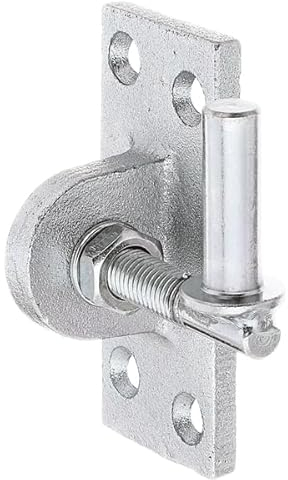 Alberts 318239 Kloben zum Anschrauben | verstellbar um 20 mm | galvanisch gelb verzinkt | Dornmaß Ø13 mm | Platte 105 x 45 mm