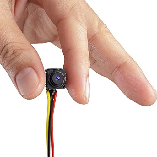 AntDau71 - Mini telecamera cctv cam per dvr con filo CCTV TONDA 800TVL NTSC/PAL audio video micro camera nascosta per videosorvegianza cw247