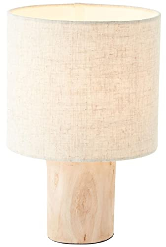 BRILLIANT Lampe, Pia Tischleuchte natur, 1x A60, E27, 40W, Holz aus nachhaltiger Waldwirtschaft (FSC)