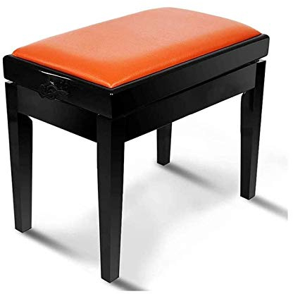 DRSM Klavierbänke Verstellbarer Keyboardbankhocker, Klavierbank mit gepolstertem Lederkissen und Holzbeinen, perfekt für den professionellen oder privaten Klavierhocker