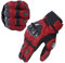 Harssidanzar Hombres y Mujeres Guantes de Carreras de Carretera con protección de Nudillos para Deportes de Motor para Montar en Motocicleta con Dedos completos,Sangre de Buey/Negro,Talla XL
