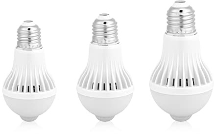 TOPINCN E27-Bewegungssensor-Glühbirne, Intelligente Infrarotsensor-PIR-LED-Lampen, Automatisches EIN-/Aus-Nachtlicht für Treppen Im Innen- und Außenbereich, Garagenkorridor(5W)
