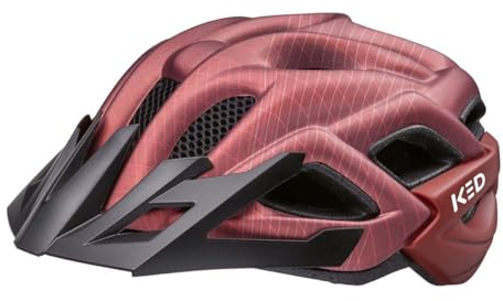 KED Unisex Jugend Status Jr. Fahrradhelm, Maroon Red Matt, M