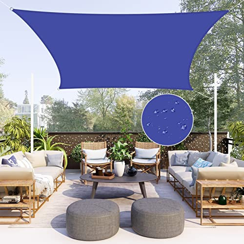 Neween Wasserdichtes Sonnensegel, rechteckig, UV-Schutz, für Außenbereich, Terrasse und Garten, Hofaktivitäten (1,8 x 2,4 m), Blau