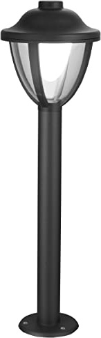 LED Bollard Light Outdoor Garden Pathway Lantern Lamp Post Black Finish 12w Cool White ZLC360BCW