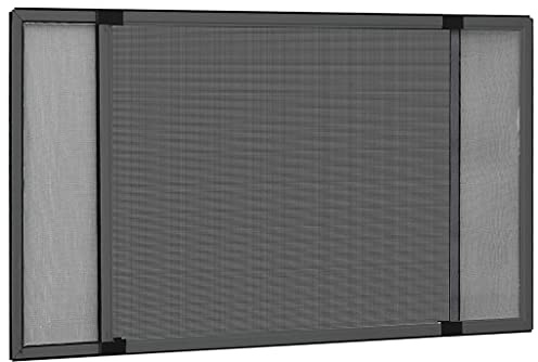 FIRBNUS Zanzariera Allungabile per Finestre Antracite (100-193) x75 cm Zanzariere Per Finestre Zanzariera Porta Finestra Zanzariera Estensibile Zanzariera Allungabile Zanzariera Avvolgibile