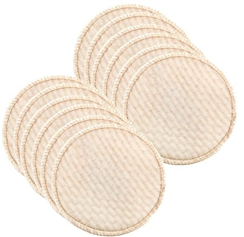Toyvian 12pièces Coussinets Allaitement Anti-galactorrhée Lavables Réutilisables Lot De Conception Élargie Pour Confort
