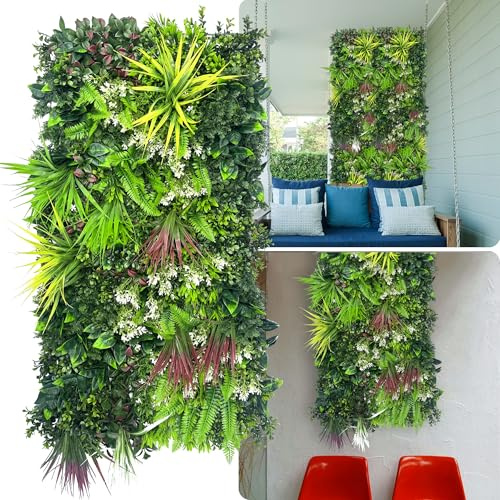 ODTORY Artificial Ivy Privacy Fence Panels, 40 x 20 Grass Wall