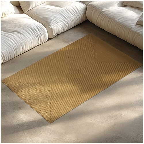 tectake® Tappeto intrecciato, 150 x 80 cm, effetto juta, stile Boho | Fibre sintetiche impermeabili, superficie piatta stabile, estremamente facile da pulire, resistente, 1.500 g/m², marrone