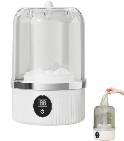 Seymal Mini Machine à Laver Portable, étanche, Rechargeable, Tactile, sans Fil, avec Batterie 3000mah, pour Laver Les sous-Vêtements, Soutiens-Gorge Et Chaussettes en Voyage