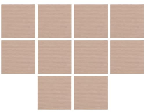 WNDUOKXH Strapazierfähige Teppichfliesen, selbstklebend, 10 Stück, 30 x 30 cm, rutschfest, strapazierfähig, Selbstklebende Teppichfliesen aus Polyester, Khaki